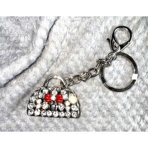 rhinestone purse charms keychain